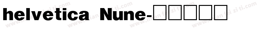helvetica Nune字体转换